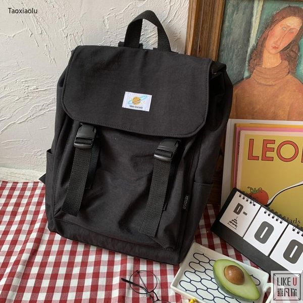 

backpack korean waterproof women's female simple mori campus men women students large capacity wild tide schoolbags