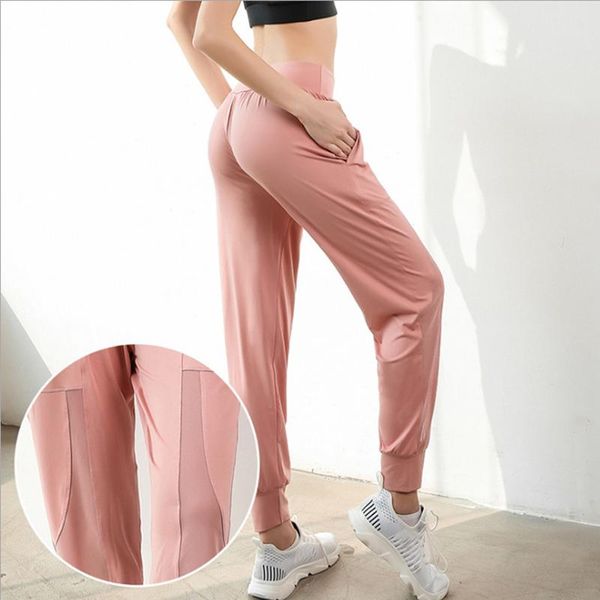 

yoga outfit women's high-waist sports pants korean fitness casual cropped trousers gym running loose 3 colors