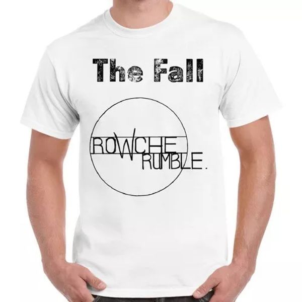 

the fall rowche rumble punk retro t shirt 1193, White;black