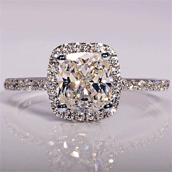 

wedding rings for women bridal anelli trendy jewelry engagement ring white gold color anillos 595, Slivery;golden