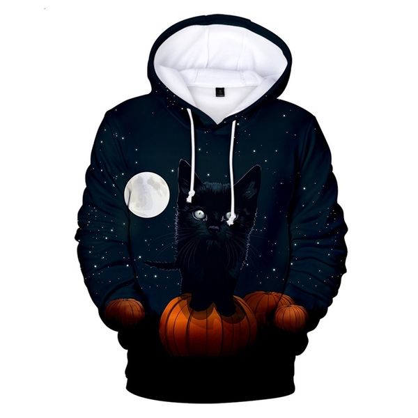 

halloween sweater horror series cosplay 3d children's hoodie, Black