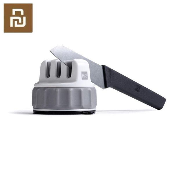 

smart home control original huohou mini knife sharpener one-handed sharpening super suction kitchen tool for
