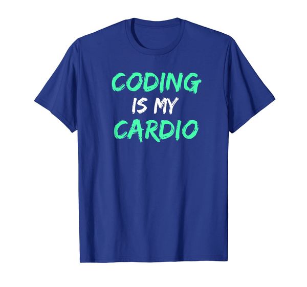 

nerdy coding is my cardio software engineer graphic design t-shirt, White;black
