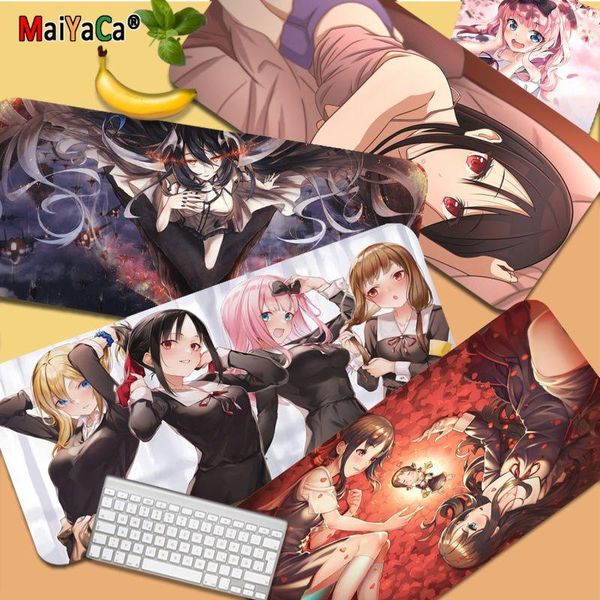 

mouse pads & wrist rests kaguya-sama love is war cartoon fujiwara chika large mousepad l xl xxl gamer pad size for keyboards mat