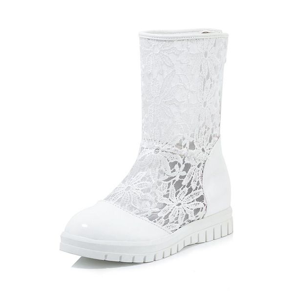 

boots 2021 mesh summer short sandals hollow, Black