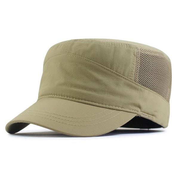 

wide brim hats drop ship large flat cap oversize military hat men summer polyester quick dry navy plus size mesh sun 56-60cm 61-68cm, Blue;gray