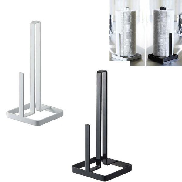 

toilet paper holders roll towel holder kitchen bathroom tissue stand black and white napkins rack home storage accessories