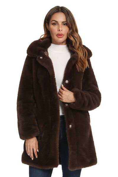 

women's fur & faux womens leopard print fluffy cardigan fuzzy fleece coat, Black