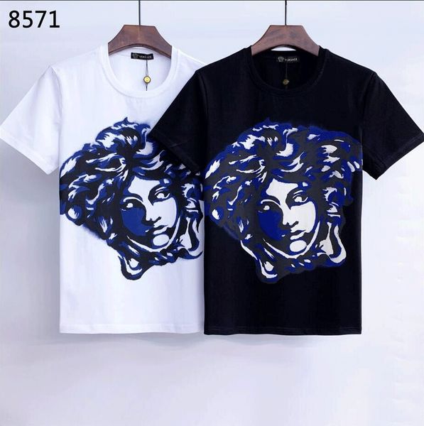 

real ps m-3xl designers tees women's and men's t-shirts embroidery logo9 versac hoodies pants in bags whosale belts polos clothing, White;black