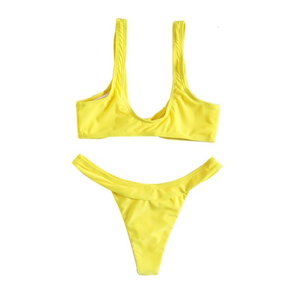 

solid bikini summer bow strap swimsuit triangl swimwear, White;black