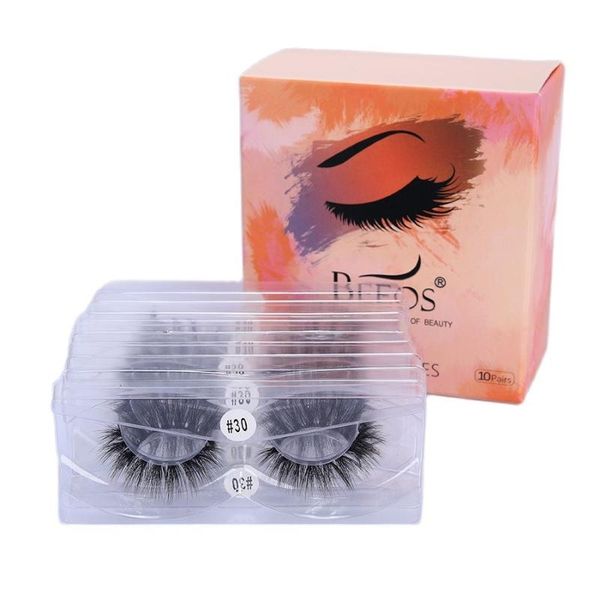 

10/30/50 pairs wholesale eyelashes makeup faux 3d mink lashes 20mm natural false soft extension beauty
