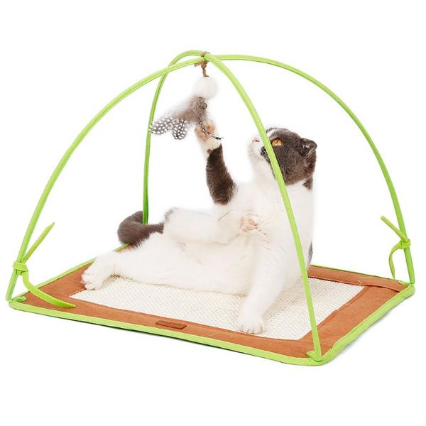 

cat game station tent kitten center activity scratches mat toys beds & furniture
