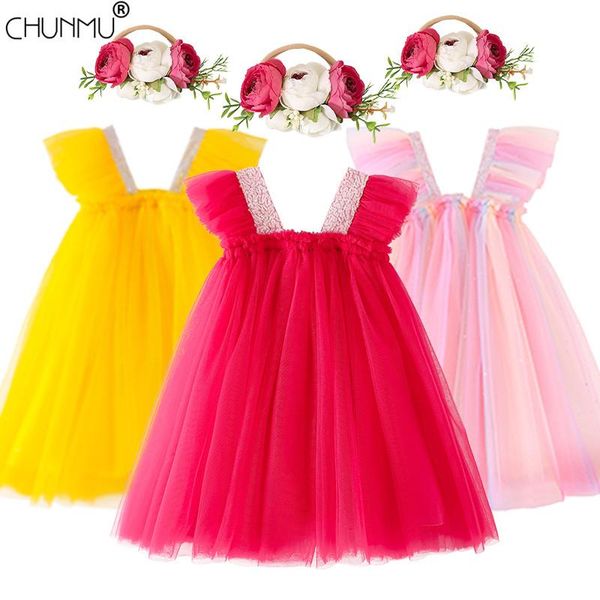 

girl's dresses infant baby girls lace sequins tutu birthday party christmas holiday gowns baptism clothes princess, Red;yellow