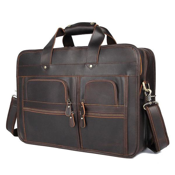

cm multifunction briefcase leather men notebook business 17\ laphandbag briefcases