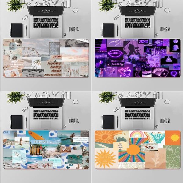 

mouse pads & wrist rests zoroxu aesthetic collage rubber pc computer gaming mousepad table rug lapnotebook wholesale mat