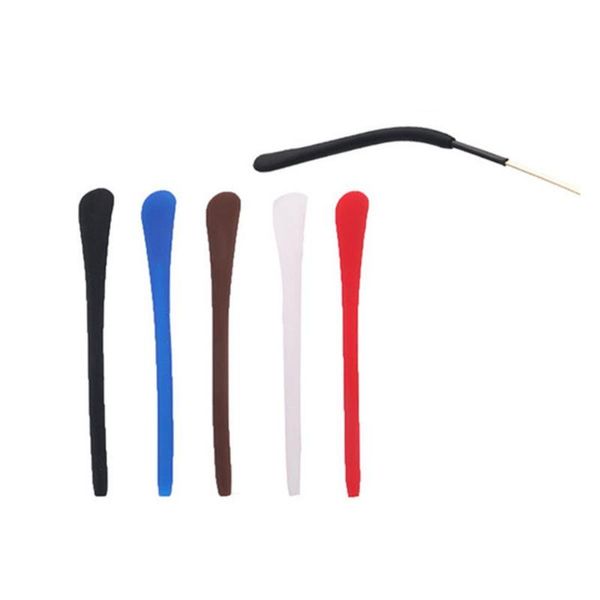 

other fashion accessories 2 pairs soft silicone anti slip eyeglass glasses ear hooks temple tips 1mm hole, Silver