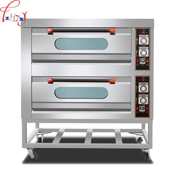 

bread makers 220/380v 13.6kw commercial large-scale two four-plate regular oven digital multi-function cake/pizza/bread 1pc