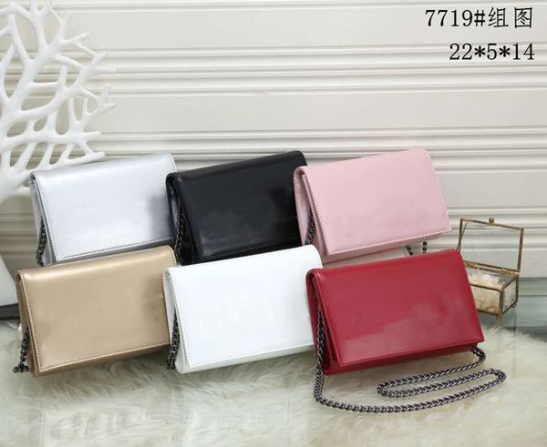 

design bag single shoulder cross chain small square