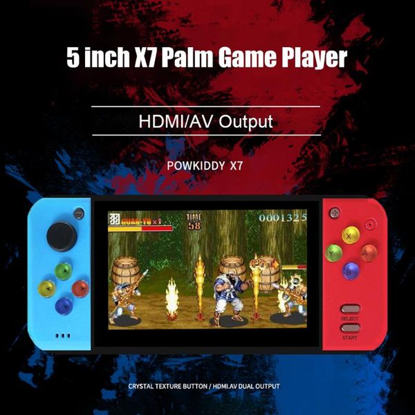 

5.0 inch color screen retro handheld game player for psp gba fc nes games built in battery support tf card portable players
