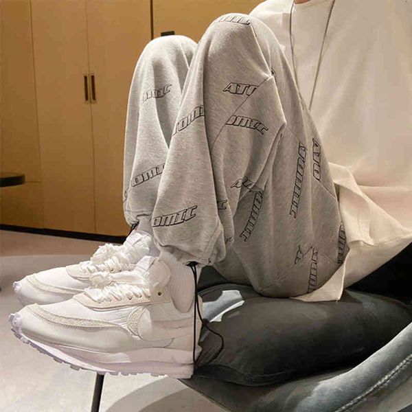 

men's pants calÃ§a de moletom masculina para corrida, calÃ§a slim confortÃ¡vel outono e inverno, casual, solta, japonesa da derh, Black