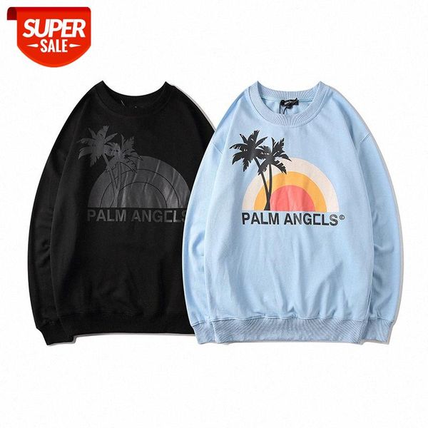 

street sweater pa angel angels physical letters casual sweatshirt #rt20, Black