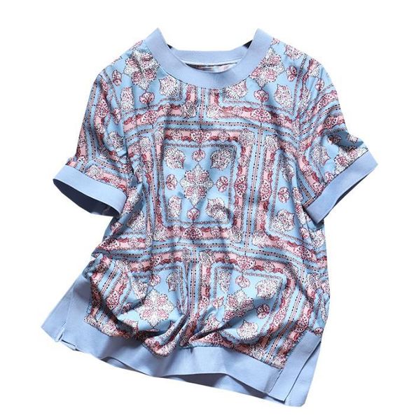 

women's t-shirt plus size women print t-shirts short sleeve vintage tees lady loose leaf, White