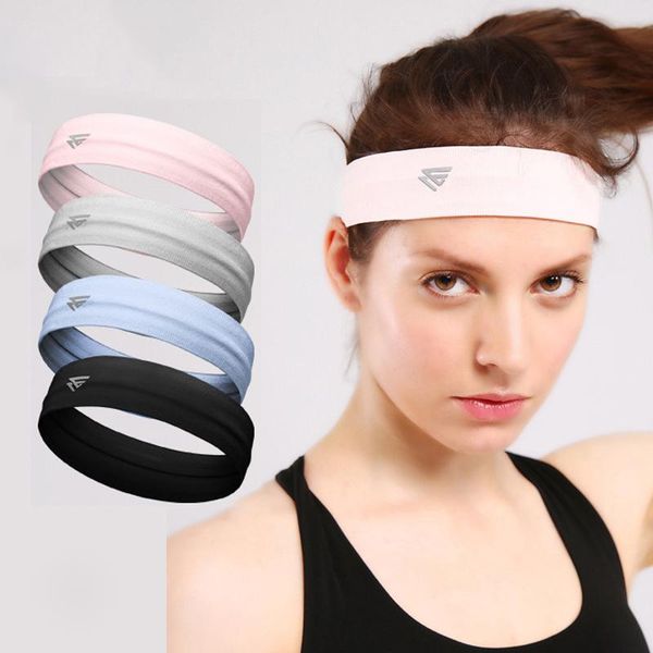 

sweatband sports headband for men women running yoga non-slip sport hair band sweat-absorbent athletic, Yellow;black