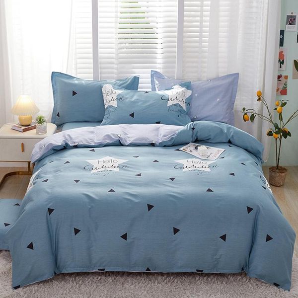 

bedding sets 100% cotton duvet cover + pillowcase fashion stars quilt bed linens no sheet single king  hometextile