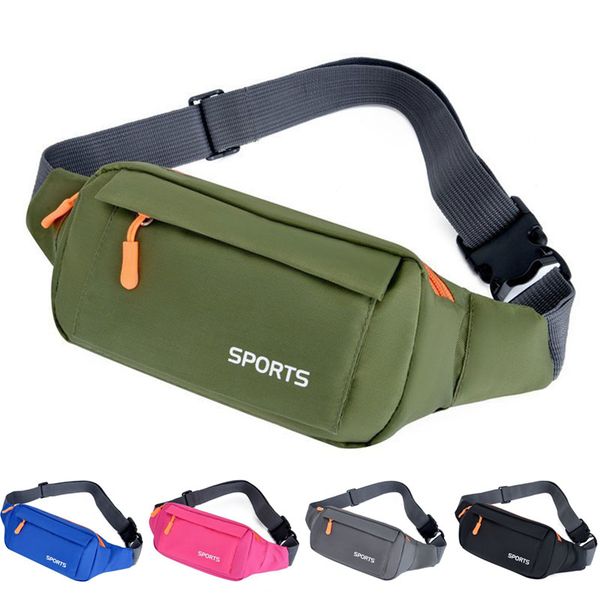 

multicolor men nylon waist packs waterproof running bag outdoor sports belt bag riding mobile phone fanny pack gym bags