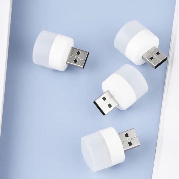 Mini USB Fiş Lambası Bilgisayar Mobil Güç Şarj USB Küçük Kitap Lambaları LED Göz Koruma Okuma Işık Küçük Yuvarlak Işık Gece Lambası