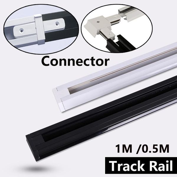 

track lights 0.5m/1m led light rail aluminum accessories 2 wire spot for clothing store home lighting systems