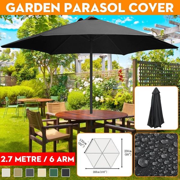 

tents and shelters 6.56 ft patio umbrella outdoor market table with 6 ribs polyester replacement canopy for garden lawn deck pool