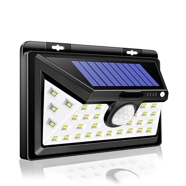 

solar lamps 34 leds lights outdoor motion sensor wall lamp waterproof for garden yard applicable to front door garage