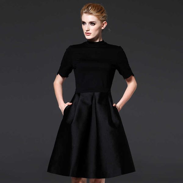 

casual dresses marca o vero retro das mulheres-cintura alta alm veludo preto vestido de meninas roupas da moda mulher vestidos vestito a517, Black;gray