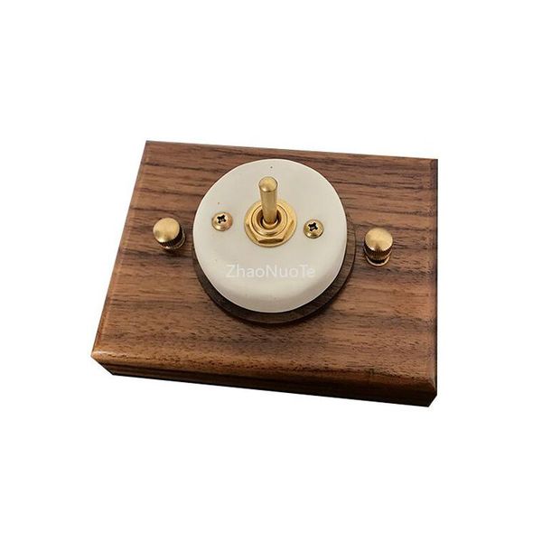 

smart home control 2pcs ceramic switch concealed mount 2 way brass toggle improvement wall light 10a