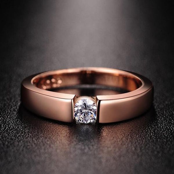 

wedding rings labekaka simple ring lovers in proposal with rose-gold colors for men woman daily leisure jewelry accessories, Slivery;golden