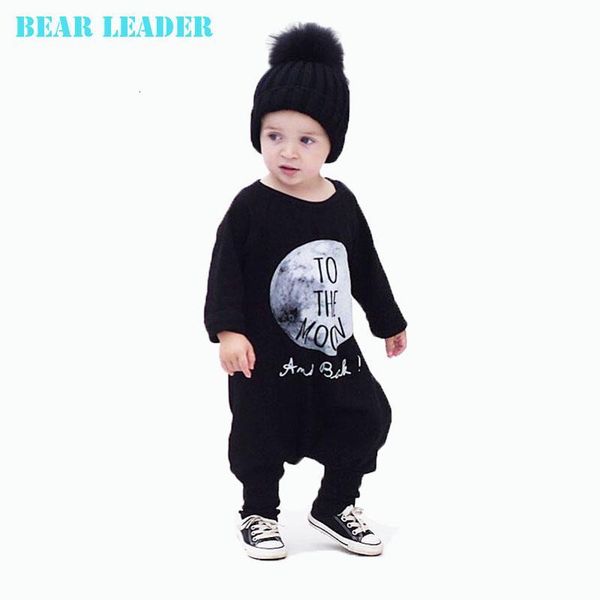 

jumpsuits bear leader baby boy clothes autumn cotton boys clothing set rompers one piece jumpsuit to the moon cartoon w4h4, Blue