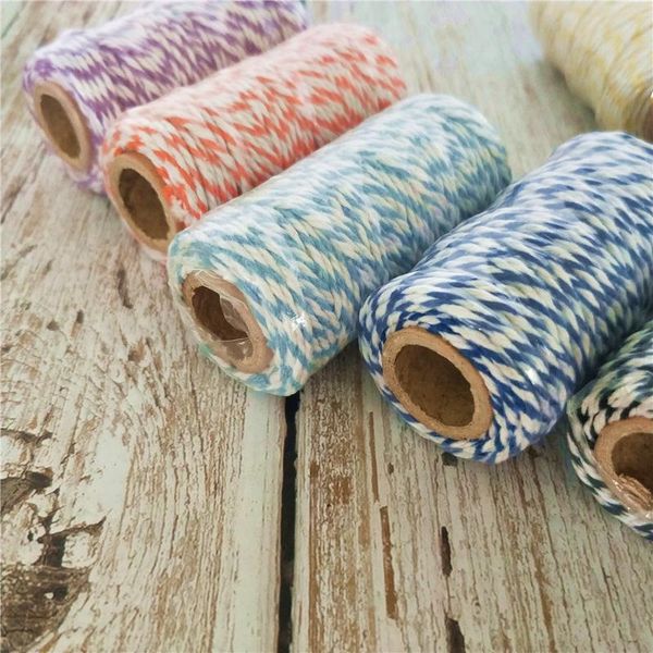 

party decoration 4pcs handmade linen cords rope to tie 4 colors twine 80 m 12ply string diy craft cuerda yute corde chanvre