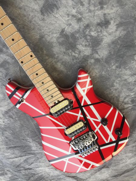 

ove electric guitar body ash neck maple tremolo color red,can custom