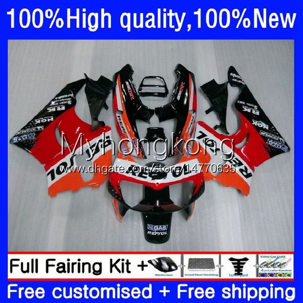 Kit carenature per HONDA CBR 893RR 900RR 893 900 CC CBR900RR 89-93 Corpi 36No.0 CBR893RR 89 90 91 92 93 CBR900 CBR893 RR 1989 1990 1991 1992 1993 OEM Carrozzeria Repsol arancione