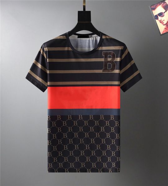 

2021 men and women same mercerized cotton round collar t shirt street style casual cartoon, alphabetic print short sleeve size m-4xl#17, White;black