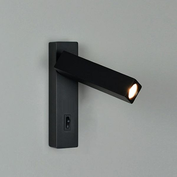 

wall lamps rectangle wth switch led light bedroom lamp el surface mount headborad reading for study