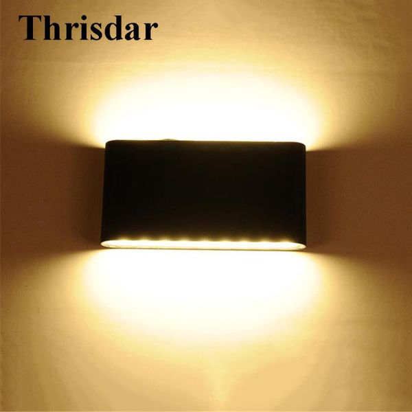 

outdoor wall lamps 6w 12w waterproof led lamp aluminum ip65 up and down sconce light porch garden ac90v-260v