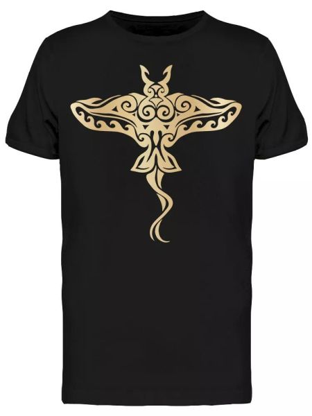 

Tribal Tattoo Sea Stingray Tee Men's -Image by Shutterstock, White;black