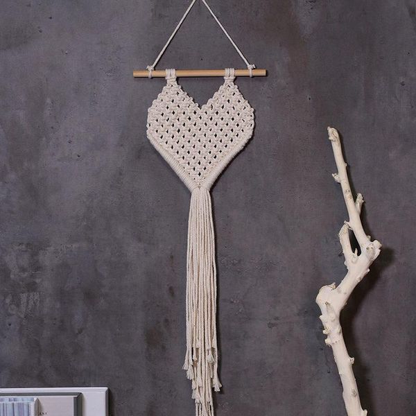 

decorative objects & figurines macrame home decoration tapestry bedroom love cotton thread hand woven bohemian style