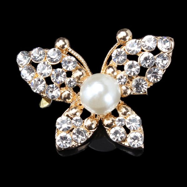 

pins, brooches gold color for choose opal rhinestone wedding butterfly brooch women fashion jewelry good gift, Gray