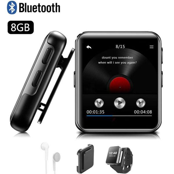 

& mp4 players k1 bluetooth mp3 player with 1.54-inch touch screen portable music audio fm radio