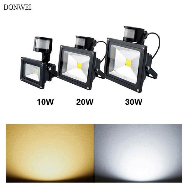 

30w led flood light with infrared motion sensor waterproof ac220v floodlight outdoor spotlight for highway garden floodlights