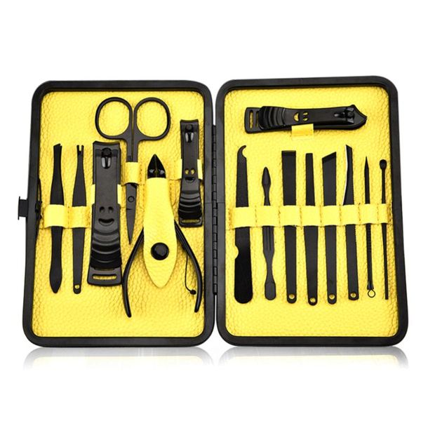 

nail art kits 15pcs stainless steel clipper cutter scissors grooming kit tweezers pedicure professional salon manicure tools