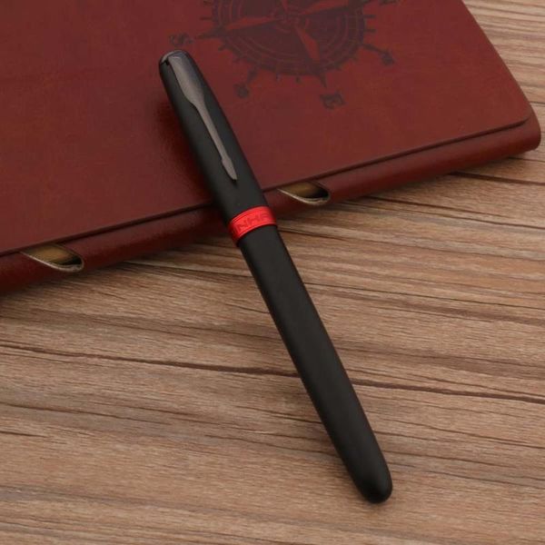 

fountain pens jinhao 75 matte black pen red feather arrow gun gray fude bending stationery office supplies ink